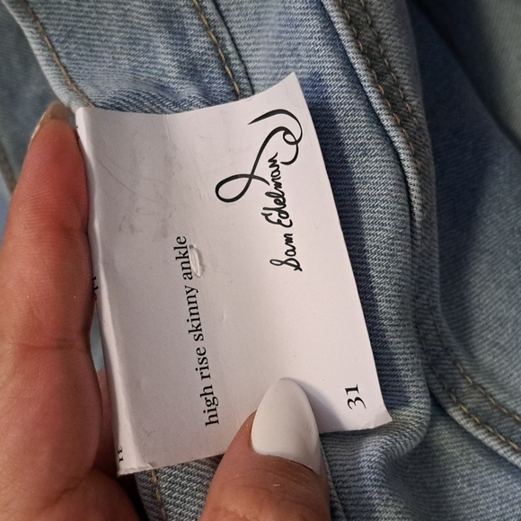 NWT SAM EDELMAN HIGH RISE SKINNY ANKLE JEAN - Picture 3 of 6